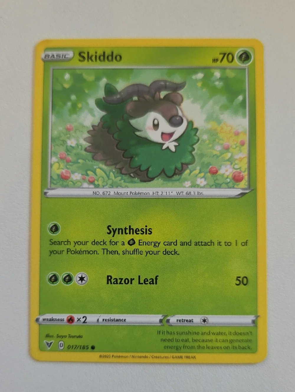 Pokemon Skiddo And Gogoat Trading Cards